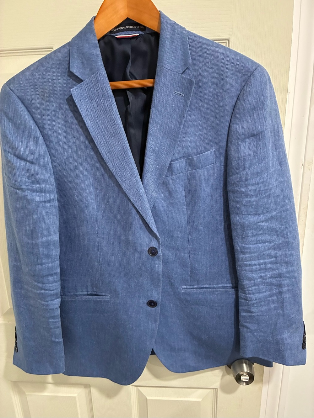 Tommy Hilfiger Light Blue Linen Sport Coat